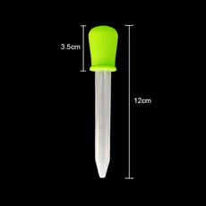 JCD 소형 실리콘 플라스틱 피펫 스포이드 수유 약 액체 눈 귀 학교 실험실 용품 5ml, 04 purple