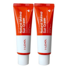 아이레놀 내추럴 메이크업 쌩얼 톤업 선크림 SPF50+ PA++++, 2개, 톤보정