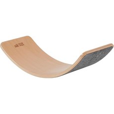 펠트 받침대가 있는 ECR4Kids 밸런스 보드 몬테소리 장난감 파란색, Grey