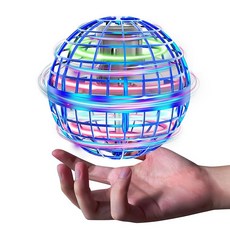 Tikduck RGB 360 USB 플라잉 볼 자이로 비행 라이트 볼 장난감 호버링 부메랑, 1개, 상세페이지 참조