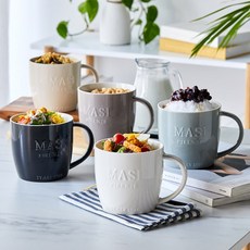 마시피렌체 벤티 머그컵 세트 5P 670ml 대용량 도자기컵