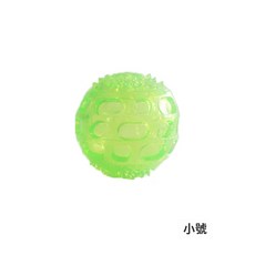 耐咬TPR寵物玩具 互動狗磨牙寵物球發聲潔齒狗狗玩具寵物用品, 1個, 小骷髏球熒光綠