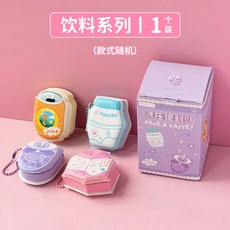 tensoo 減壓便利貼 卡通造型自粘便簽本, 1個, 飲料系列