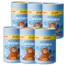식물성 어린이 멜라토닌 젤리 멜라베어, 6박스, 30정