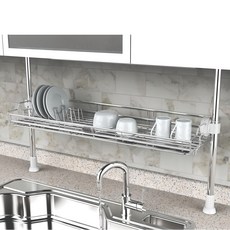 STAFIX 一觸式水槽置物架 900, 一層, 1個, 銀