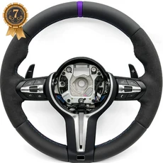 BMW F10 M3 하프 알칸타라 로고 스티어링 휠 어셈블리, 07 M3 Purple Style