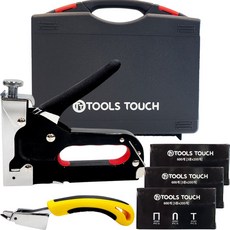 툴스터치 강도조절 수동 건타카 + 타카핀 제거기 + 타카핀 3종1800개 세트, 1개