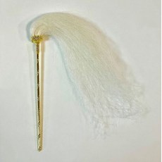 佛塵/拂塵 太上老君/地母娘娘/九天玄女/瑤池金母 合金製 神明法器, 1個, 1尺6神明用