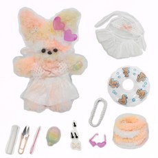 [이지앤조이] 모루인형 키링 만들기 DIY 4종 키트 시즌2 풀패키지, 1종풀패키지(샤벳), 1개