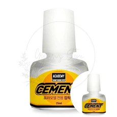 아카데미과학 프라모델 병풀 접착제 브러쉬형 25ml 본드 건프라 세멘트 장난감 붙이기 피규어 모형 전차