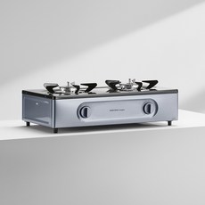 나비엔 매직 NEW 에코 2구 가스레인지 과열 방지 안심 센서 까스 랜지 안전한 렌지, LNG, GRF-1342D