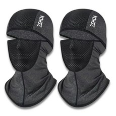 제로아 신축성좋은 자외선차단 쿨링 메쉬 바라클라바, 차콜+차콜, 1세트