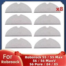 호환 Roborock S5 S502-00 Max Pure E4 로봇 진공 부품용 플라스틱 표시된 메인 사이드 브러시 Hepa 필터, 12 Set O