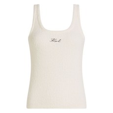 칼 라거펠트 시그니처 플리스 탱크 탑