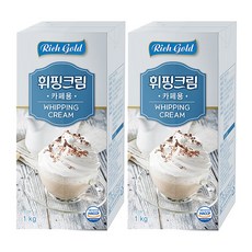 동서 리치골드 휘핑크림 1L 2개세트, 2개