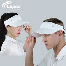 루페오 와이드 밴드 챙넓은 자외선 차단 썬캡, 화이트, 1개