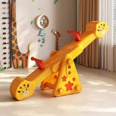 시소놀이 기구 흔들목마 실내 놀이터 밸런스 균형감각 간편 조립식, 1개, 116x33x39cm 블루(유아용)