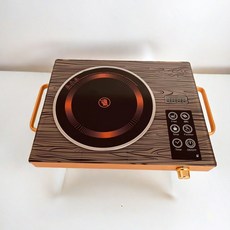 인덕션레인지 하이라이트 전기레인지 휴대용 미세결정 주방 조리대용 고출력 가정용, 가지고 다닐 수 있는, 영문 패널 골드 전기 도자기 스토브