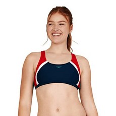 스피도 800274700334XL 솔리드 퀀텀 비키니 탑 블랙 XL_146956, 레드/화이트/블루