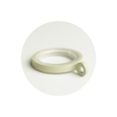鋅合金窗簾吊環 靜音防刮 適用19mm窗簾桿, 乳白刷金, 1個