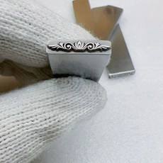 연속 레트로 패턴 쥬얼리 스탬핑 펀치 스틸 펀칭 도구 실버 가죽 조각 공예 엠보싱 3x19mm 1PC, 01 NO.7  3X19mm