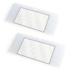 2pcs 교체 3DS 디스플레이 페이스플레이트 상단 전면 LCD 스크린 렌즈 커버 Nintend 3DS 스크린 액세서리 수리 부품, White