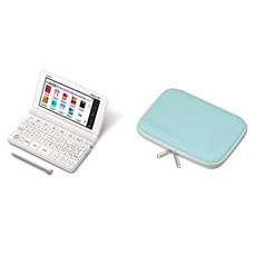 CASIO 카시오 영어 일본어 단어 전자 어학 번역 사전 XD-SXN38, 전자사전 + 케이스민트 + 화이트