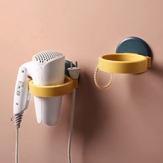 아스웰 1+1 접착식 드라이기거치대 화장대 욕실 드라이기 걸이 홀더, 드라이홀더(2P)