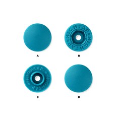 국산 티단추 하이탭 13mm 40세트, 1개, T 086-이스턴블루
