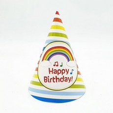 무지개 고깔모자, 1개, 상세페이지 참조
