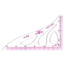 원단마트 투명 축도자 1/4축도 (07-103), 1개
