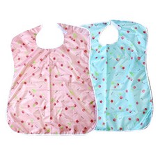 탑메디칼 노인용턱받이 환자용턱받이 장애인용턱받이 방수용 앞치마, 핑크, 1개