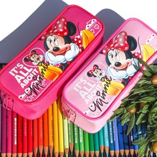 디즈니 미니마우스 사각필통 2color, 핫핑크, 1개