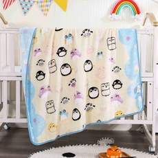 優選現時下殺 寶寶毯 嬰兒毯 寶寶蓋毯 卡通毛毯 牛奶絨毯 法蘭絨毛毯 冷氣毯 毯子毛毯 禮品毯 蓋毯 兩用被子 午睡毯, 企鵝