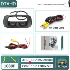 카메라 모니터차량용 AHD1080P 후방 카메라 테일게이트 핸들 백업 1999-2006 쉐보레 실버라도 GMC 시에라 1, 02 Trajectory-AHD1080P, 01 China Mainland