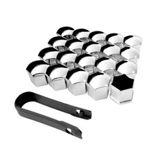 휠너트 자동차 커버 보호 액세서리 튜닝 광택 타이어, 21mm실버 GD06356, 1개