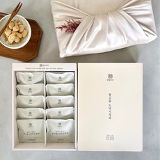 청청하루 식품명인 콩고물 도라지정과 10개입 선물세트 + 보자기포장 쇼핑백, 1박스