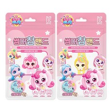 프린세스 캐치티니핑 썸머참밴드, 2개, 하츄+뽀니 2개, 하츄+뽀니