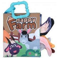 오즈토이 유아용 코르토 컬러 헝겊 꼬리 촉감책 농장 66529a-4 초점책 신생아 완구