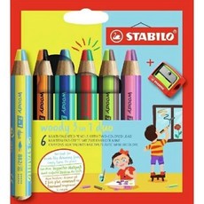 STABILO woody 3 in 1 duo 雙色筆頭水彩粉蠟筆, 1個
