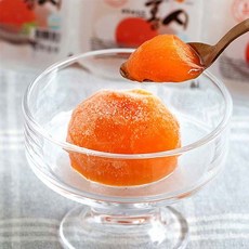 달콤한 자연 아이스홍시 영양간식 천연과일 씨없는 냉동홍시, 1개