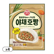 오뚜기 발효증숙 야채호빵, 4개, 360g