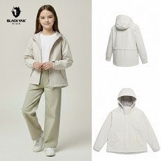 [백화점 출고] 블랙야크 키즈 여아 BK소피자켓OV 화이트 샌드 자켓 걸즈 점퍼