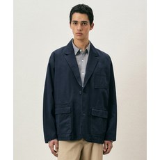 COSTUME O’CLOCK 코튼 루즈핏 워시드 블레이저 네이비 COOSJK039NAVY