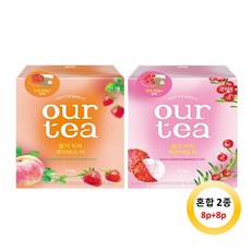 쟈뎅 아워티 딸기 피치 루이보스 8p + 리치 캐모마일 8p