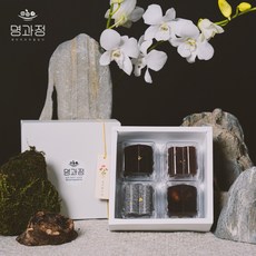 양갱 선물세트 고급 수제 전통/밤양갱+팥양갱+도라지양갱+흑임자양갱/디저트/영양간식/쇼핑백, 225g, 1세트