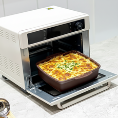 소노리떼 국산 실리콘 특대형 에어프라이어팟 오븐 전자레인지 사각 용기, 1개, 초코