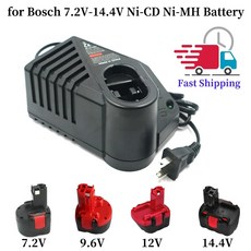 AL1411DV GSR9.6V 9.6V 12V GSB14.4V GSR 배터리용 GDR12V Ni-Cd 7.2V GSB12V GSR12V 충전기 보쉬 드릴 GSR1, 3)UK Plug, 1개