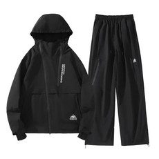 겨울철 도까지 견디는 스노우웨어 수트 스노보드 커플 스키복 스키 재킷 바지, 4XL, 1. HZ018-Black / H. 4XL 사이즈