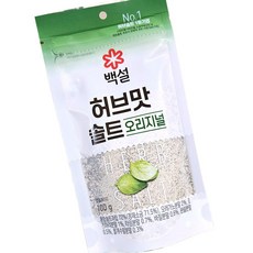 백설 천일염 순한 허브맛 100g 조미료, 1개